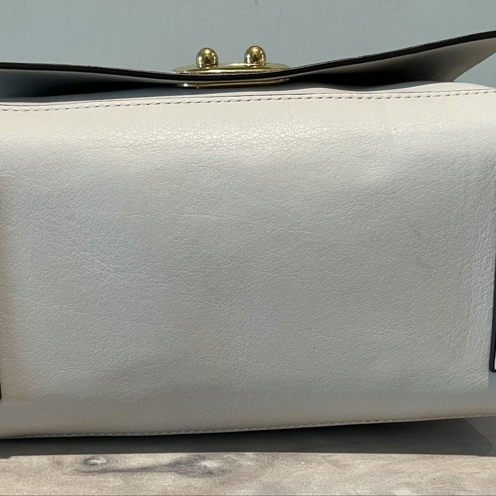 Rare Anya Hindmarch Buddy Cream Leather Tote/Shoulder Bag Made in Italy … - Picture 8 of 16